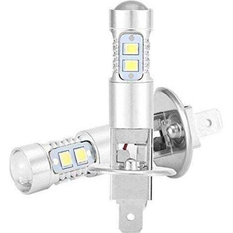 Ampoules LED H1 100W – 1800 lumens – Angle de faisceau 360° – Tension DC 12V-28V – Installation facile pour phares et antibrouillard (1/4)
