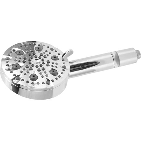 Douche à main argentée 9 fonctions avec pistolet, pommeau增压é filtration, jet renforcé (1/5)
