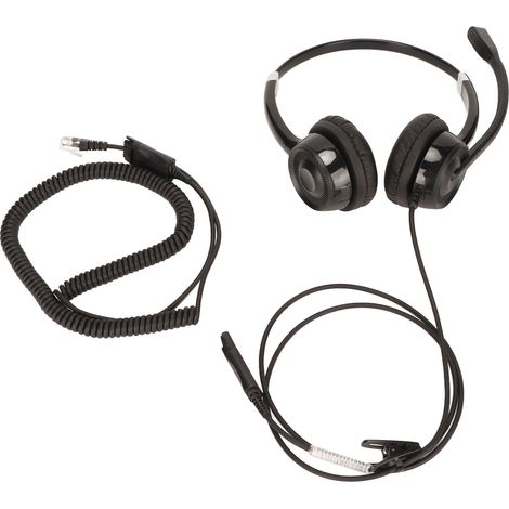 Casque téléphonique QD RJ9 antibruit ergonomique pour service client professionnel (1/5)