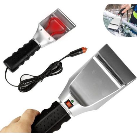 Grattoir à glace chauffant - Dégivreur électrique - Pelle à neige chauffante automatique - Grattoir à glace pour voiture - Grattoir à glace chauffant électrique - Connexion 12 V (1/5)