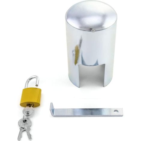 Outdoor Tap Padlock, Gavanised Iron Faucet Lock for Outdoor/Garden/Kitchen (1/4)