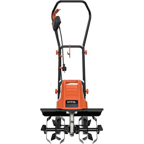 Motobineuse Électrique 1500W, Largeur de Travail 45cm, Profondeur 22cm, Bêche Légère avec 6×4 Dents en Acier Robuste, Poignée Pliable, Double Bouton de Sécurité, Protection contre la Surchauffe (1/5)