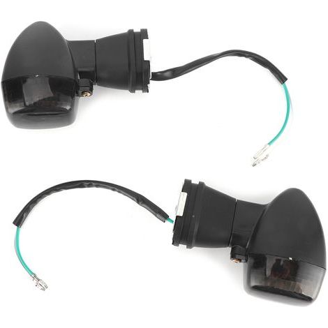 2 Stück Motorrad-Blinker, gelbes Licht, schwarze Linse, passend für Kawasaki ZX600 Ninja ZX-6R (1/5)