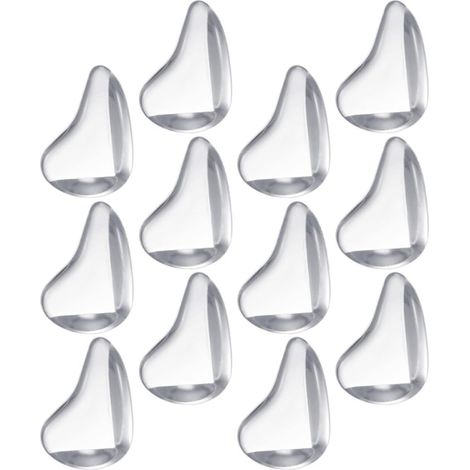 12pièces Protection Angle Adhésive Silicone Transparente Protège Coins Meubles Garçon Fille et Seniors Autocollant sans Trace pour Tables Bureaux Armoires Sécurité Domestique (1/5)