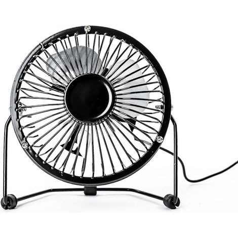 Ventilatore da scrivania USB Status  Mini ventilatore portatile da 10 cm  Ventilatore piccolo a velocità singola  Nero (1/3)