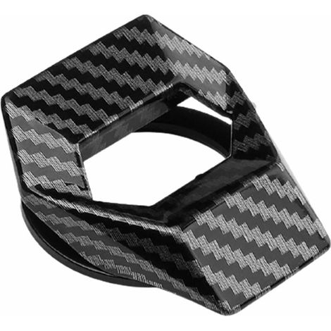 Couvercle de Bouton de démarrage de Voiture, Couvercle de Protection de démarrage de Voiture Universel Anti-Rayures Couvercle de Capuchon de clé de Voiture Accessoires de Voiture de démarrage,Carbon F (1/5)