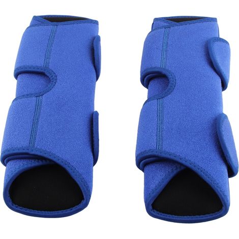 Atmungsaktive Knieorthese mit Gelenkstabilisator, verstärktem Knieschutz, Blau (1/5)