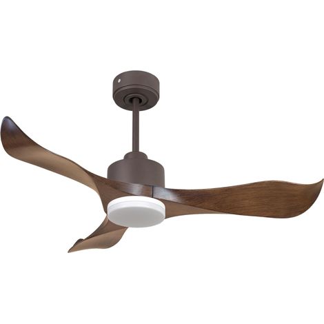 Ouray de Klassfan - Ventilateur de plafond et destratificateur moteur DC Laiton pales bois noir 25 à 40 m² OurayDC5P7Bk132 (1/5)