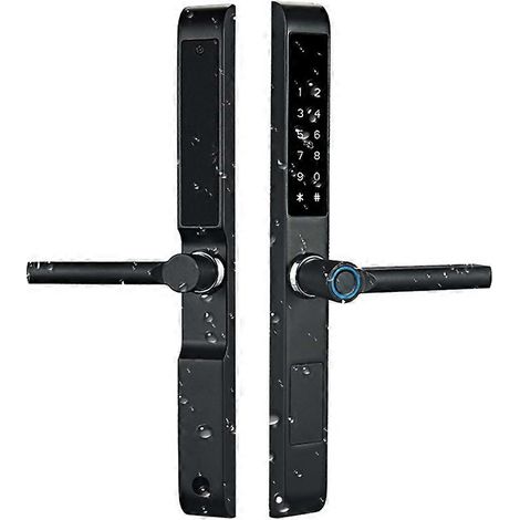 Serrure de porte intelligente à empreinte digitale TTLock 3,2 cm, double face étanche en alliage d'aluminium, serrure électronique à code par carte à puce 3585 A (1/5)