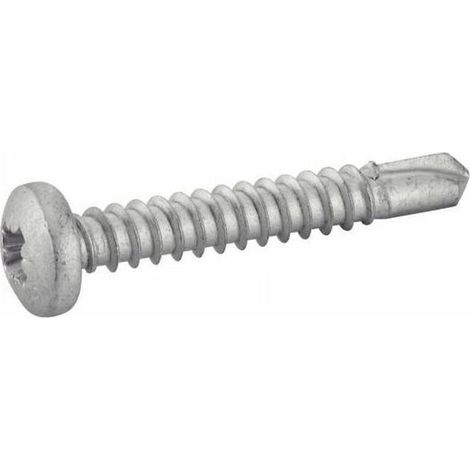 200 Vis Autoperceuses Tête Cylindrique Pozidriv 4.2 x 13 mm - DIN 7504 M - AISI 410 - D-Work