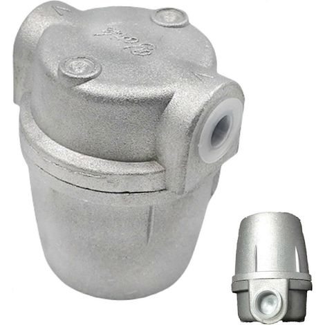 Bol de filtre à huile individuel compatible - Bol de filtre à huile en aluminium 3/8 - Filtre à huile pour conduite de chauffage central (1/5)