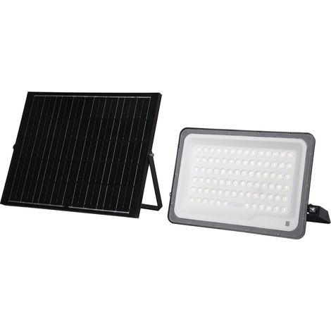 Proyector LED Solar 300W Panel 5V/20W 16W 2700Lm 90º IP65 3CCT (Tonalidad Luz Ajustable) (1/3)