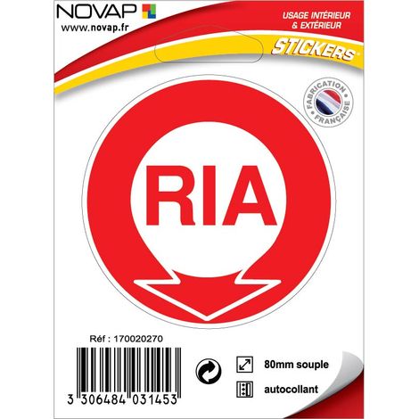 Panneau RIA - Vinyle adhésif Ø80mm - 4031453