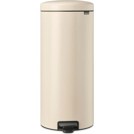 Poubelle à Pédale 30L - Grande Poubelle pour la Cuisine - Couvercle Soft-Close - Pédale Légère - Seau Intérieur Amovible - Antidérapant - Soft Beige - 30 x 38 x 68 cm (1/5)