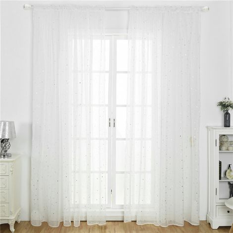 Rideaux en tulle pour fenêtres, portes et chambres à coucher, salons, cafés (1/5)