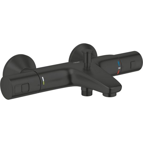 Mitigeur bain/douche thermostatique G345982430 – Finition noir mat – Montage mural – Technologie GROHE TurboStat (1/3)