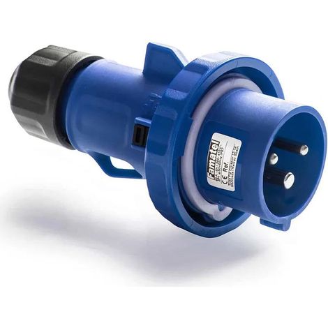 Presa elettrica famatel 2P+T 16A 230V blu robusta