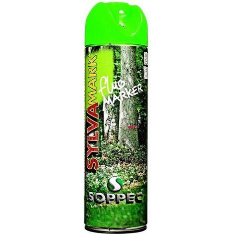 Bombe peinture bois vert 500 ml – Marquage arbres court et moyen terme – Identification de lots de bois en chantier – Limites temporaires parcelles