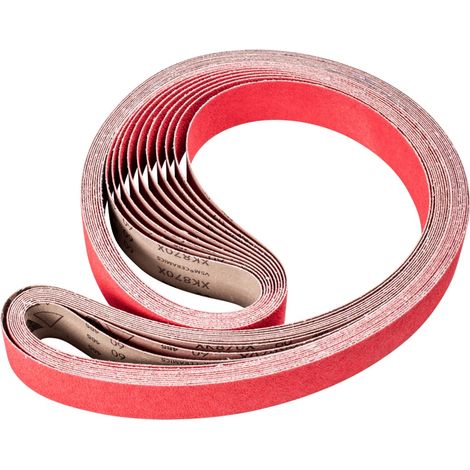 PFERD TOOLS Keramikkorn Schleifband BA 50x2000mm CO-COOL60 für Edelstahl-Schliff mit Bandschleifer 10 Stk (1/5)