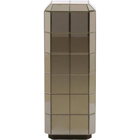 LUCIANO Vitrinensockel Braun Glas Light & Living