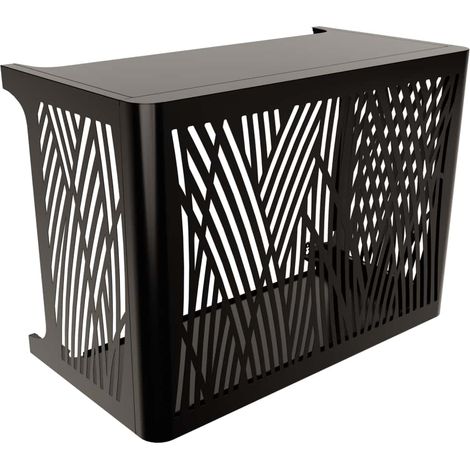 Cache climatisation OUTSTEEL ENSEMBLE BROUSSE MURAL S Noir foncé