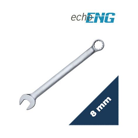 Chiave combinata 8 mm satinata opaca Cromo Vanadio DIN 3113 - UM 20 CC08