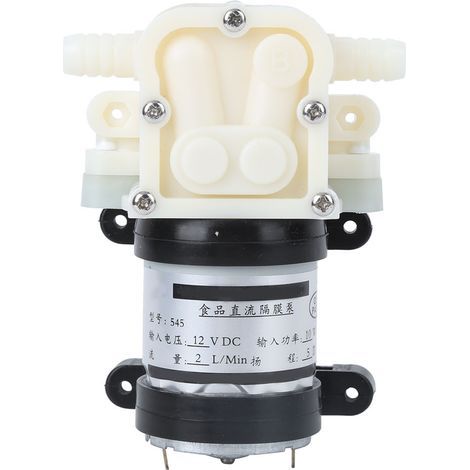 Pompe à diaphragme auto-amorçante 12V, débit 5-10m, pour eau et liquides légers (1/5)