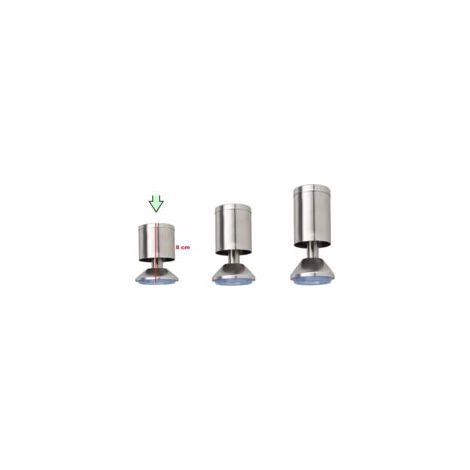 Set of 4 stainless steel furniture feet Ø 5 cm- Crezuo (1/3)