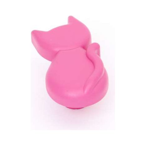 POMOLO GATTO PLASTICA FUXIA