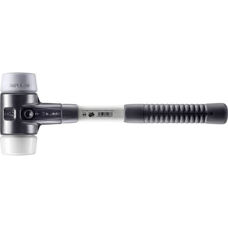 HALDER SIMPLEX TPE-Hammer mittel / Superplastik mit verstärktem Tempergussgehäuse und Glasfaserstiel - D=60 mm - 3737.060 (1/5)