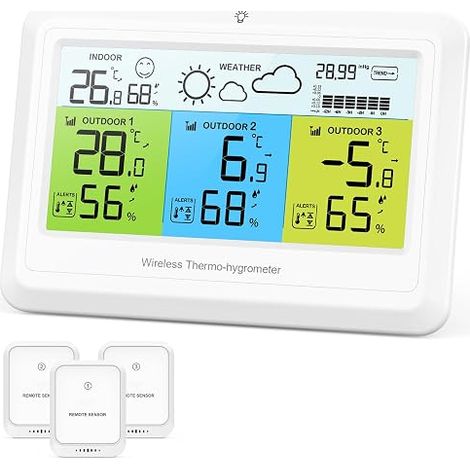 Wireless Weather Stations with Sensor Indoor Outdoor (1/5)