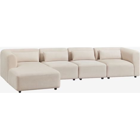 Divano modulare chaise longue sinistro a 4 pezzi Fogler SKLUM            