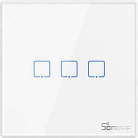 Sonoff T2EU3C-RF Interruptor de pared 433MHz Control remoto inalámbrico por RF