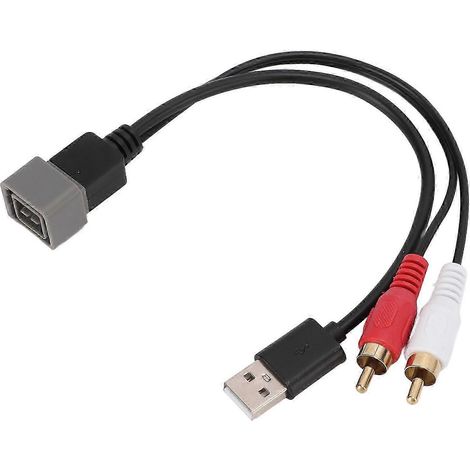 Câble de remplacement pour adaptateur autoradio Nissan 2025 avec entrée/conversion MP3 et ligne auxiliaire. (1/4)