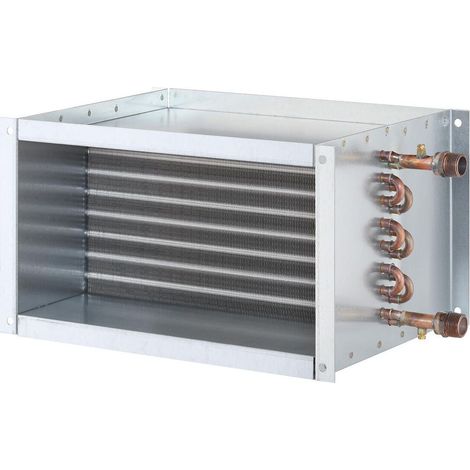 Helios WHR 2/50/25 30 Warmwasser-Heizregister 550x300x350mm für Rechteck-Kanäle