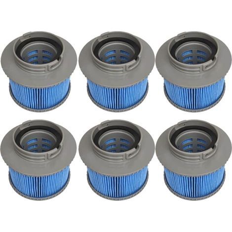 Remplacement des Filtres pour Piscine, Hotsubbs et Spas Cartouches de Filtres de Piscine pour Filtre Spa, Pompe à Cartouche Filtrante pour MSPA FD2089 (6 filtres Édition améliorée) (1/5)