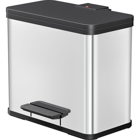 Hailo 0633-200 Öko Trio Plus L Pédale d'eau 3x9L RVS/Noir (1/5)