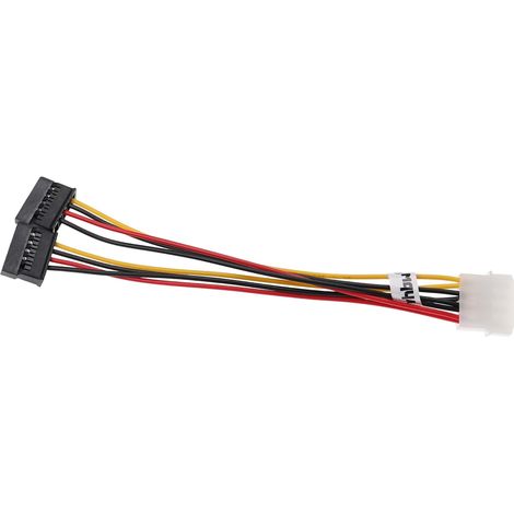 vhbw Y-Stromkabel auf 2x SATA Buchse für Festplatte, Netzteil - 19,5 cm (1/3)