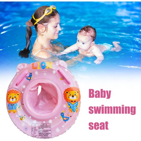 Bouée gonflable pour bébé avec siège flottant et poignées - Accessoires de piscine pour bébé (1/5)