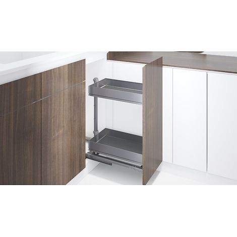 Étagères Dispensa 90° - Arena Pure - Largeur caisson 400 mm - par 1 - finition Anthracite - KESSEBÖHMER
