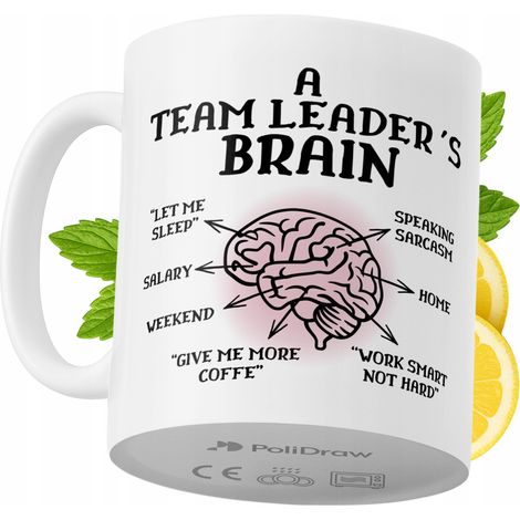 Lustige Tasse für Teamleiter – Kaffee- oder Teetasse mit witzigem Textdesign – ideal für Geburtstage, Namenstage, Feiertage und besondere Anlässe. Hochwertige Tasse für Homeoffice, Büro und Arbeit. Fa (1/5)