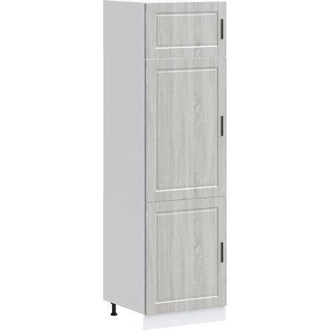 vidaXL Armadio da Cucina Porto Grigio Sonoma in Legno Multistrato