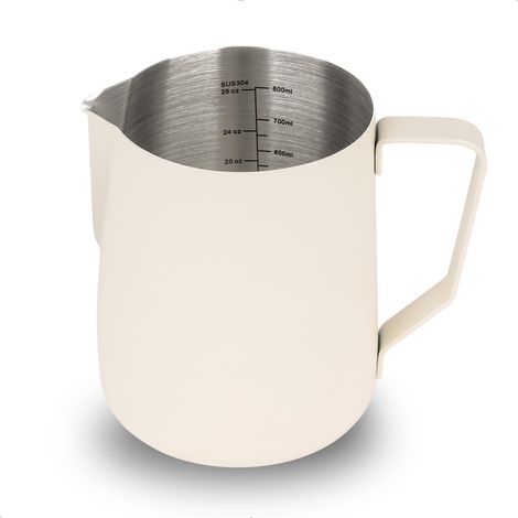 1 pièce - Gobelet de mousse de lait - Acier inoxydable - 350 ml - Avec graduation - Espresso latte art tasse (1/5)