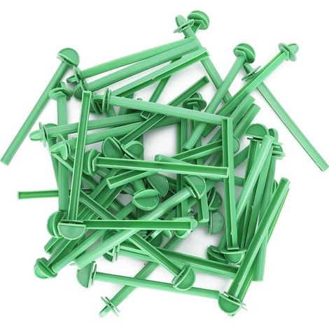 Lot de 50 perchoirs en plastique pour cage à oiseaux, accessoires pour perruches ondulées et autres oiseaux. (1/5)