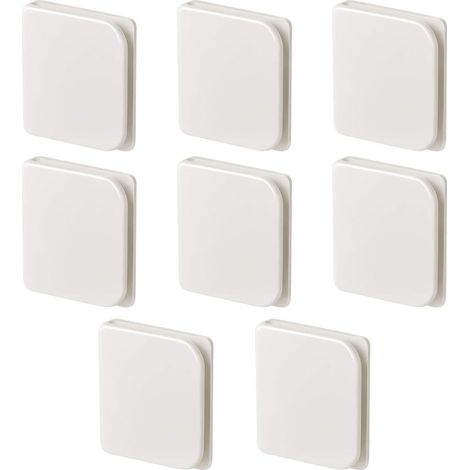 Sollbry 8 Pièces Clips De Rideau De Douche, Clips De Rideau De Douche Autocollants, Clips De Fixation De Rideau De Salle De Bain, Au Balcon (1/5)