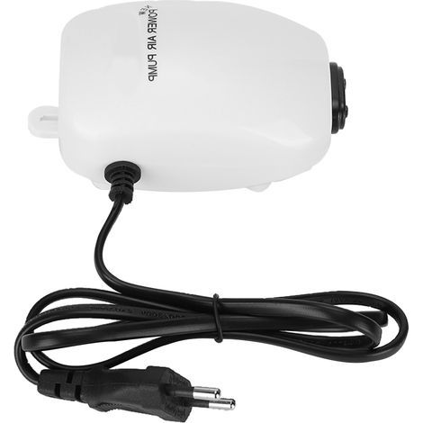 Aquarium-Sauerstoffpumpe 220–240 V, geräuscharme Belüftungspumpe mit zwei Ausgängen, EU-Stecker (1/5)