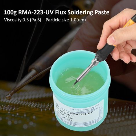 Pâte à braser à flux UV RMA-223 (100 g) pour circuit imprimé CSP BGA