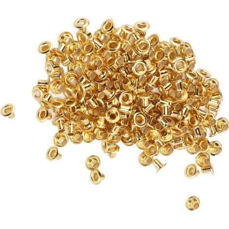 Rivets creux, raccords en cuivre, bagues d'aération, bouchons traversants monoblocs, 500 pièces/paquet, 4,8 x 2,3 x 3,5 mm (1/5)