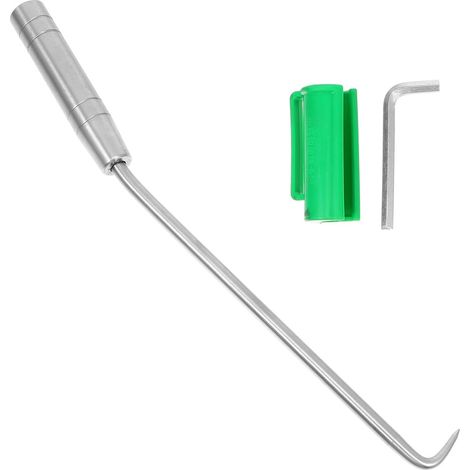 Outil de Ligature Armature Acier Inoxydable avec Crochet Affiné Poignée Antidérapante pour Maçonnerie Outil Pratique pour Poseurs de Barres Gain Résistance (1/5)