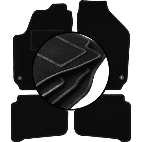 Ensemble complet de tapis en velours pour : Seat Ibiza III 6L à hayon (2002-2008)